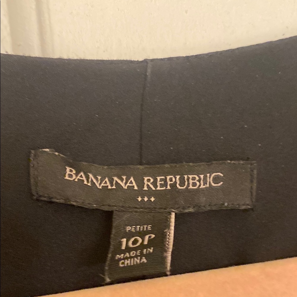 Banana Republic Black and White Midi Wrap Dress - Picture 2 of 13